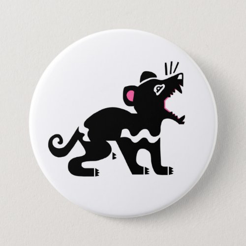 Cool TASMANIAN DEVIL_ Endangered animal _Marsupial Button