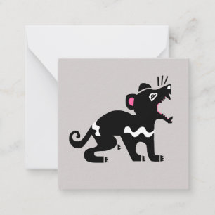 Cool Tasmanian devil -Marsupial -Wildlife - Nature Note Card