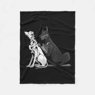 Cool Tattoo Artist For Men Women Kids Dalmatian Do Fleece Blanket