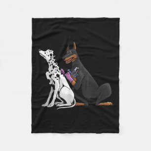 Cool Tattoo Artist For Men Women Kids Dalmatian Do Fleece Blanket