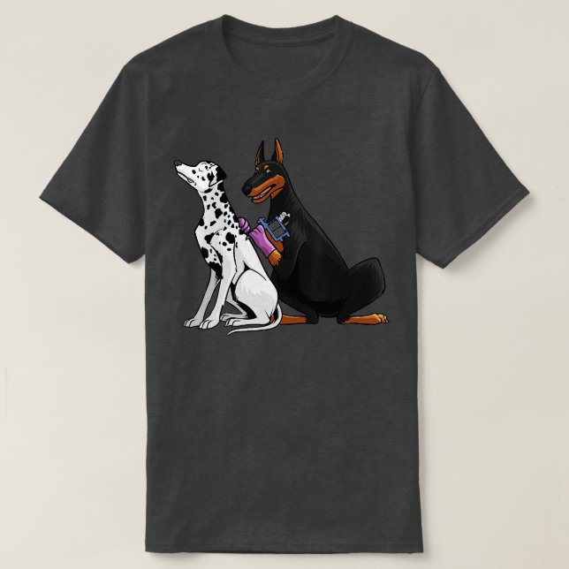 Cool Tattoo Artist For Men Women Kids Dalmatian Do T-Shirt (Design Front)