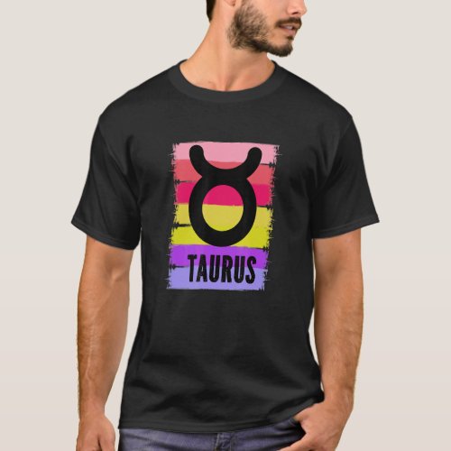 Cool Taurus Symbol Astrology Tarot Horoscopes Birt T_Shirt