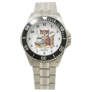 Cool Teacher owl customizable Watch