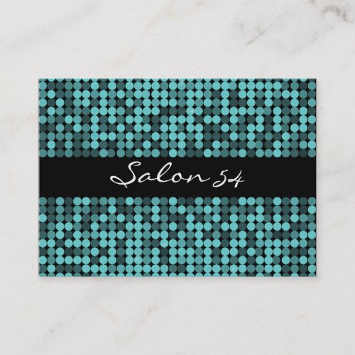 Cool Teal Glam Business Card