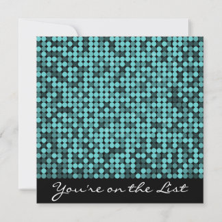 Cool Teal Glam Invitation