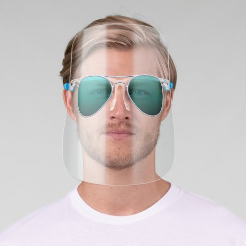 Cool Teal Lens Aviator Sunglasses Face Shield