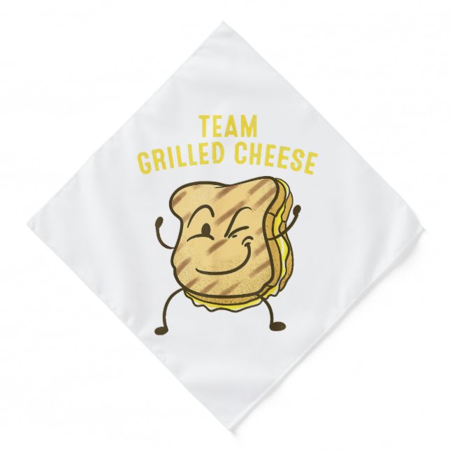 Cool Team Grilled Cheese Gift Funny Squad Toasted  Bandana (Front)