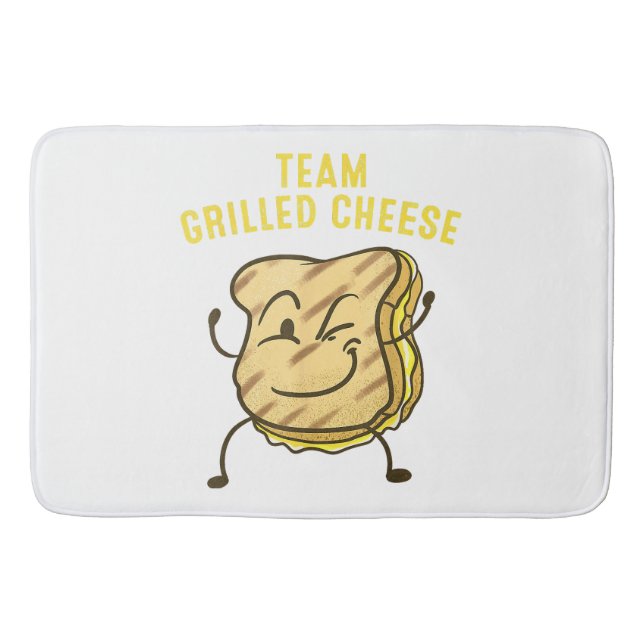 Cool Team Grilled Cheese Gift Funny Squad Toasted  Bath Mat (Front)