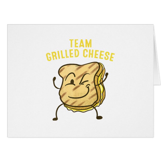 Cool Team Grilled Cheese Gift Funny Squad Toasted  Cards (Front Horizontal)