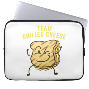 Cool Team Grilled Cheese Gift Funny Squad Toasted Laptop Sleeve