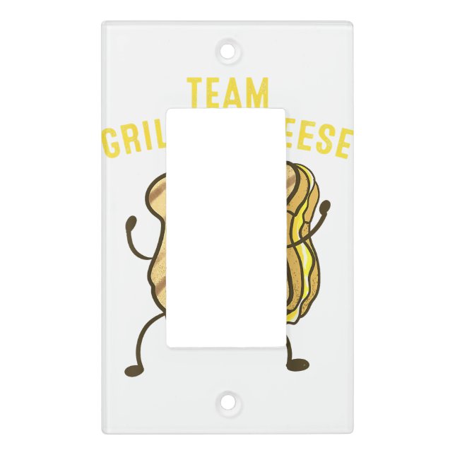 Cool Team Grilled Cheese Gift Funny Squad Toasted  Light Switch Cover (Front)