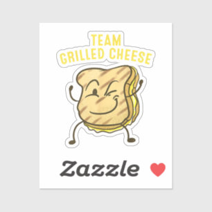 Cool Team Grilled Cheese Gift Funny Squad Toasted Sticker