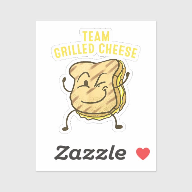Cool Team Grilled Cheese Gift Funny Squad Toasted  Sticker (Sheet)