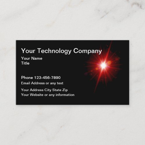 Cool Technology Template Business Card