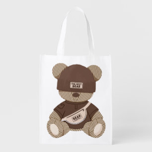 Cool Teddy Bear: Best Bear Design Grocery Bag