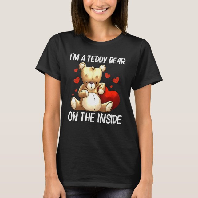 Cool Teddy Bear For Men Women Plush Stuffed Toy An T-Shirt (Front)