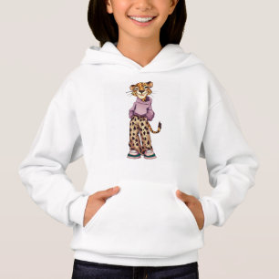Cool teen tiger cartoon fun T-Shirt Hoodie
