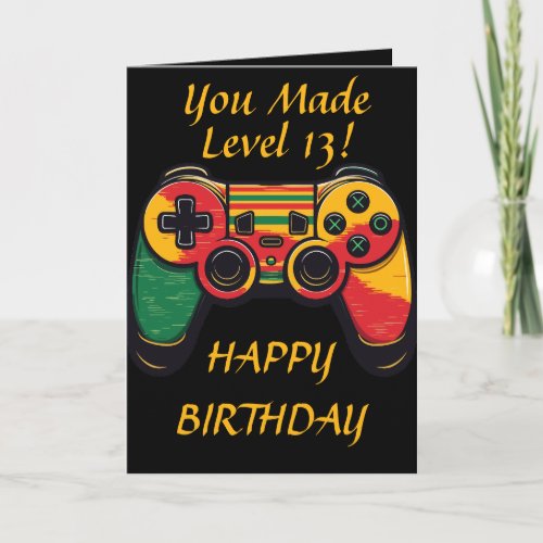 Cool Teenager Level 13 Gamer