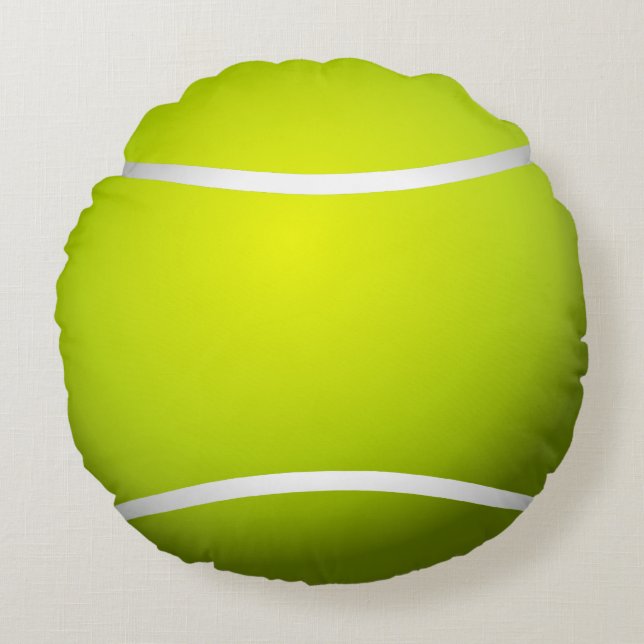 Cool Tennis Ball Round Pillow (Front)
