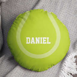 Cool Tennis Ball Round Pillow