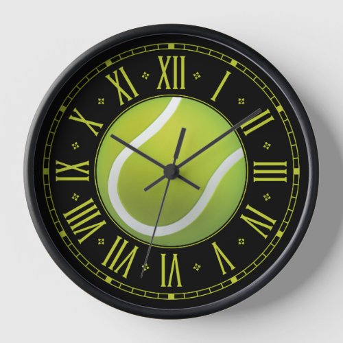 Cool Tennis ball  Time for Sports Clock