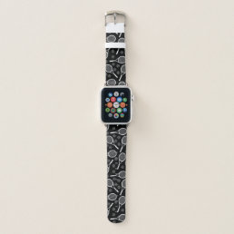Cool Tennis Black &amp; White Pattern Sport Stylish Apple Watch Band