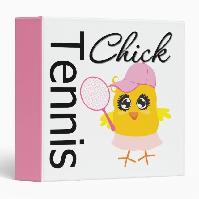 Cool Tennis Chick Binder (Front/Spine)