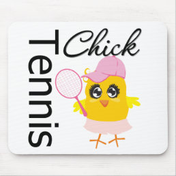 Cool Tennis Chick Mouse Pad