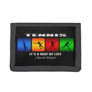Cool Tennis It Is A Way Of Life (Female) Trifold Wallet