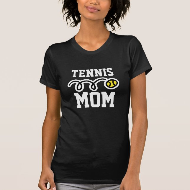 Cool tennis mom t-shirt for women (Front)