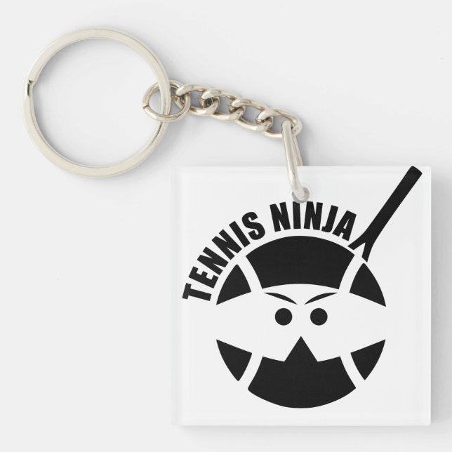 Cool Tennis ninja! Keychain (Front)