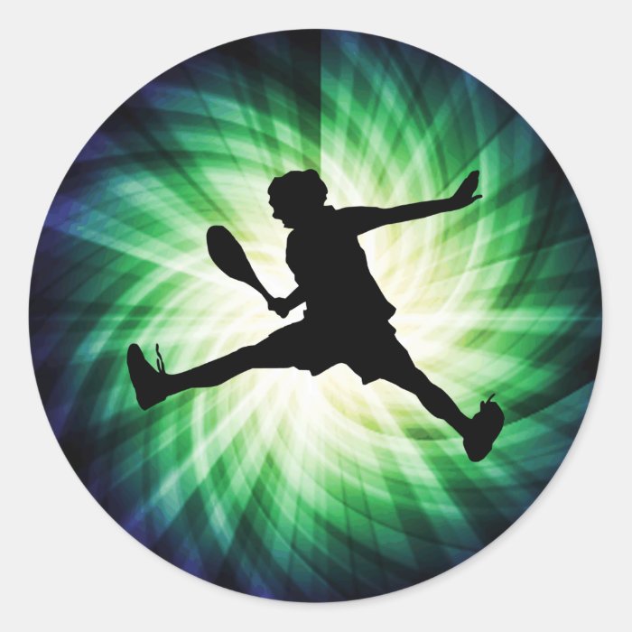 Cool Tennis Round Sticker