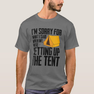 Cool Tent Camping Gift Men Women Funny Camper Camp T-Shirt