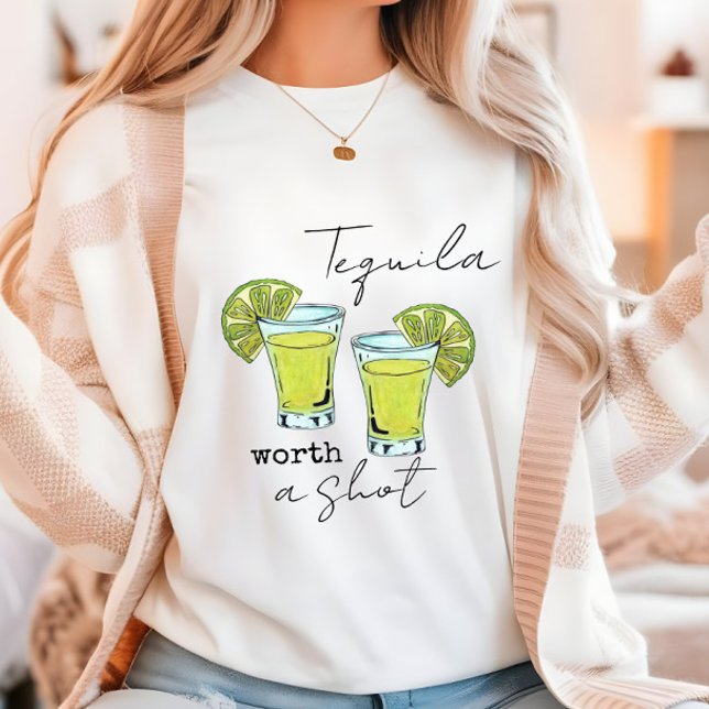 Cool Tequila Worth a Shot T-Shirt (Creator Uploaded)
