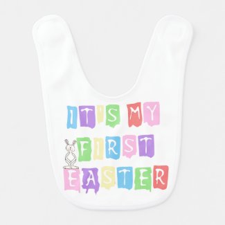 Cool Text First Easter Bib