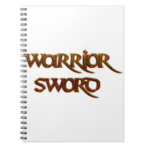 Cool Text - Warrior Sword Notebook