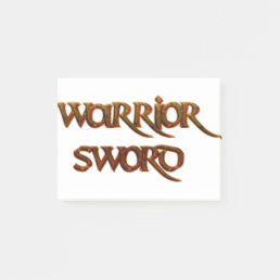 Cool Text - Warrior  Sword Post-it Notes