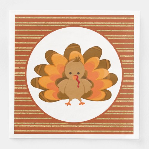 cool Thanksgiving Holiday turkey  Paper Dinner Napkins