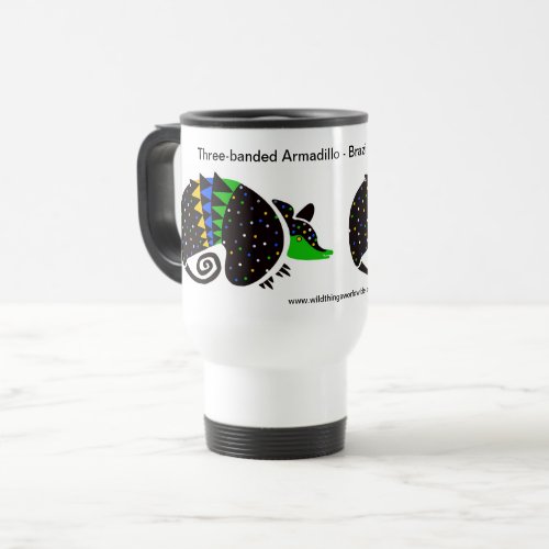 Cool  Three_banded ARMADILLO _ Endangered animal Travel Mug