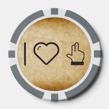 Cool Three Fingers Poker Chips by iLoveSuperStore at Zazzle