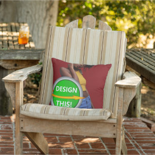 COOL! Throw Pillow 16" x 16" Outdoor - Customize 