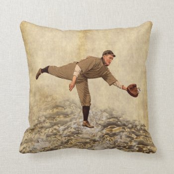 Cool Throwback Baseball Throw Pillows For Boys by YourSportsGifts at Zazzle