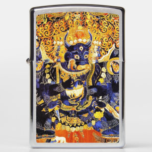 Cool tibetan thangka death god mandala tattoo art zippo lighter