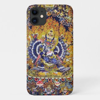 Cool tibetan thangka god mandala tattoo art Case-Mate iPhone case