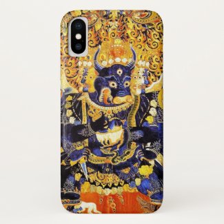 Cool tibetan thangka god mandala tattoo art iPhone x case