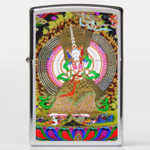 Cool tibetan thangka Usnisa Sitatapatra tattoo art Zippo Lighter