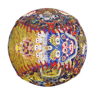 Cool tibetan thangka Yamantaka dead god tattoo art Baseball