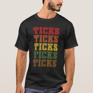 Cool Tick Lettering Love Parasites And Ticks T-Shirt