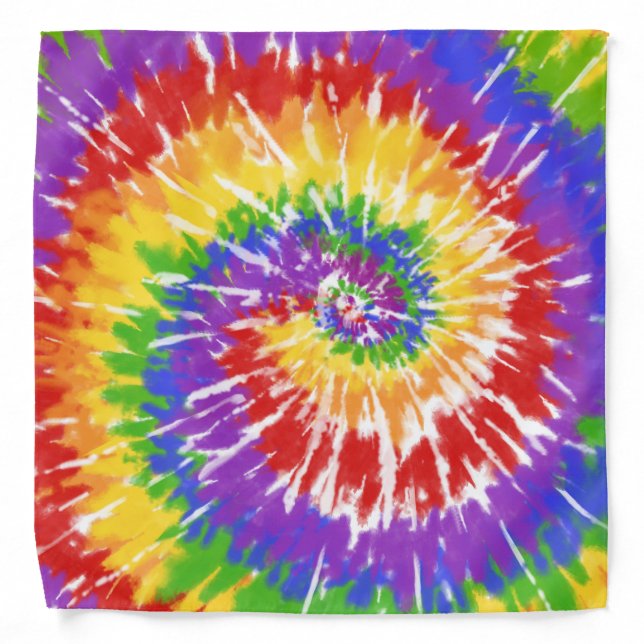 Cool Tie Dye Bandana Adult, Mens Womens Neckwear (Front)