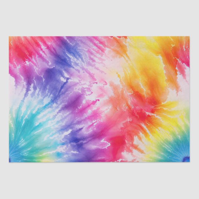 Cool Tie Dye Sun Burst Tissue Paper (Front)